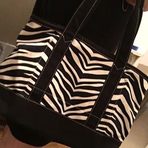 J. Crew Zebra Tote
